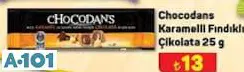 ŞÖLEN CHOCODANS KARAMELLİ FINDIKLI ÇİKOLATA 25 G